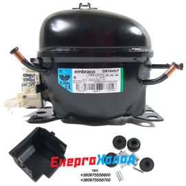 EMBRACO & ASPERA EMT49HLP (5.56 cм³) ГЕРМЕТИЧНИЙ ПОРШНЕВИЙ КОМПРЕСОР