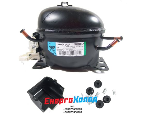 EMBRACO & ASPERA EMT22HLP (3.0 cм³) ГЕРМЕТИЧНЫЙ ПОРШНЕВОЙ КОМПРЕССОР